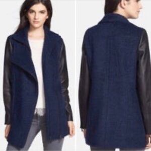 Wool and leather Anthropologie Truth AND PRIDE COAT